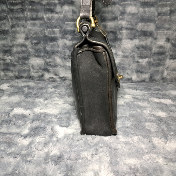 Vintage 80s Coach Murphy black leather crossbody bag mini - Picture 6 of 14